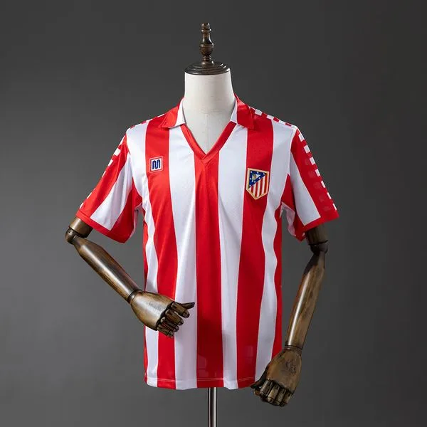 Camiseta de fútbol Atlético Madrid 1982/83 LOCAL MANGA CORTA VERSION FAN
